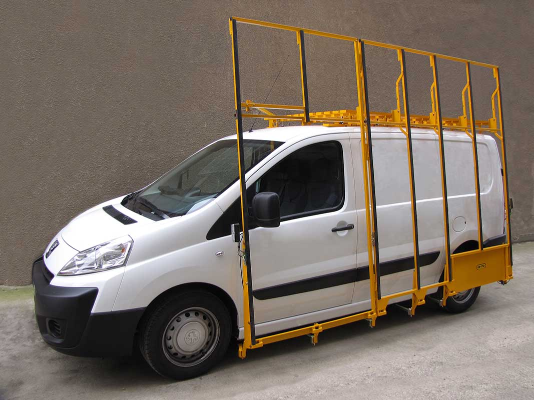 Equipement VU Peugeot expert pour transport de produits verriers
